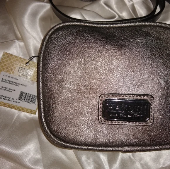NWT Hayden Harnett Crossbody Pewter - Picture 5 of 9
